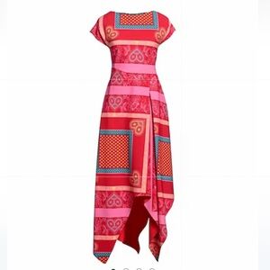 Chiara Boni asymmetrical print midi dress